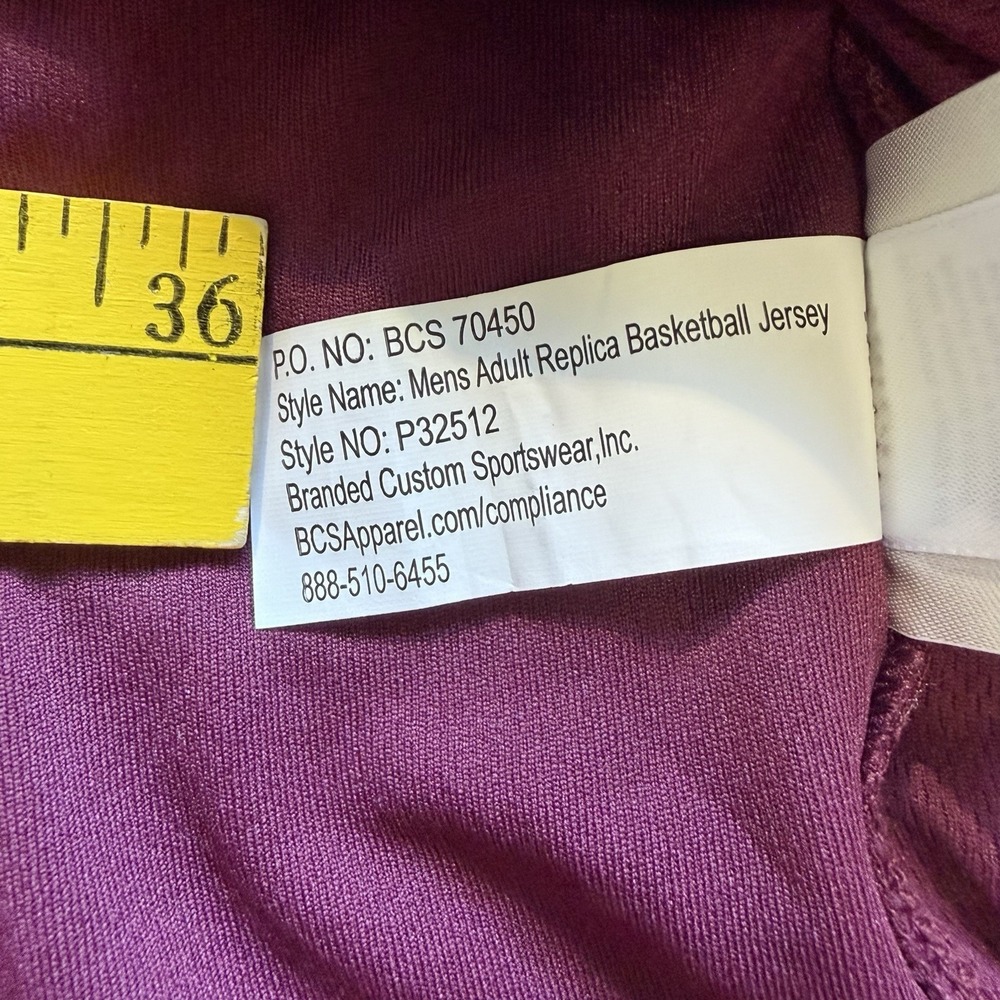 Nike Minnesota Men's Replica Basketball Jersey #1 Size Large Maroon Gophers - Picture 6 of 9